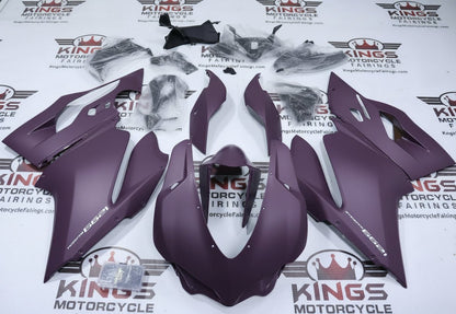 Ducati 1299 Panigale Fairings (2015-2020) Matte Purple from KingsMotorcycleFairings.com