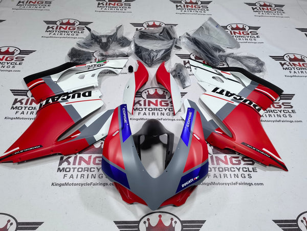 Ducati 1299 Panigale Fairings (2015-2020) Matte Red, White, Gray, Blue, Black at KingsMotorcycleFairings.com