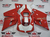Ducati 748 (1994-2003) Red, White, Silver, Gold Pinstripe Fairings at KingsMotorcycleFairings.com