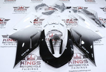Ducati 848 Fairing Kit (2007-2014) Black, White Fade at KingsMotorcycleFairings.com