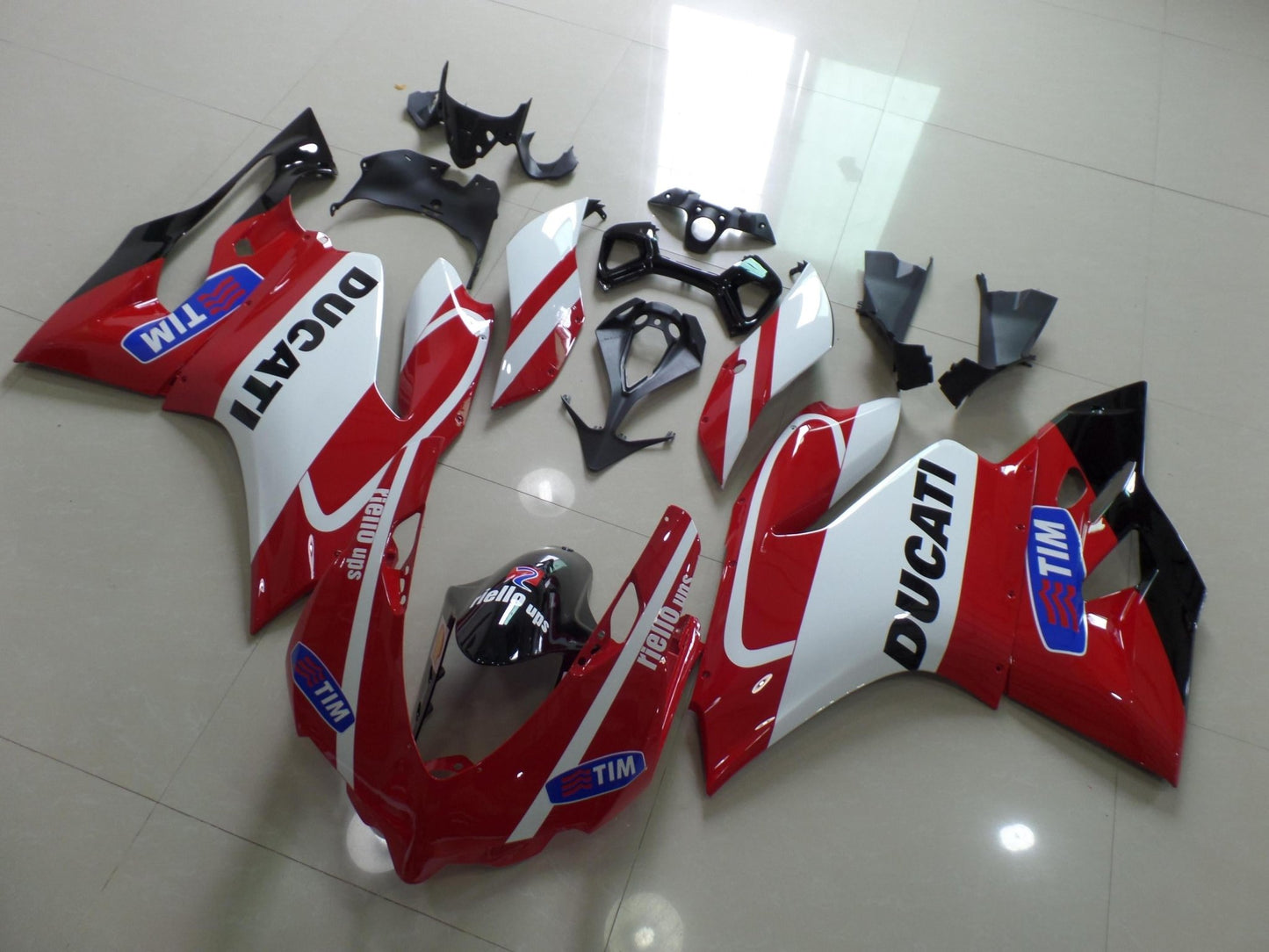 Ducati 899 (2011-2014) Red, White, Black & Blue Tim Fairings at KingsMotorcycleFairings.com