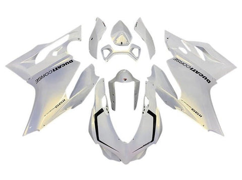 Ducati 899 Fairings (2011-2014) All Pearl White at KingsMotorcycleFairings.com