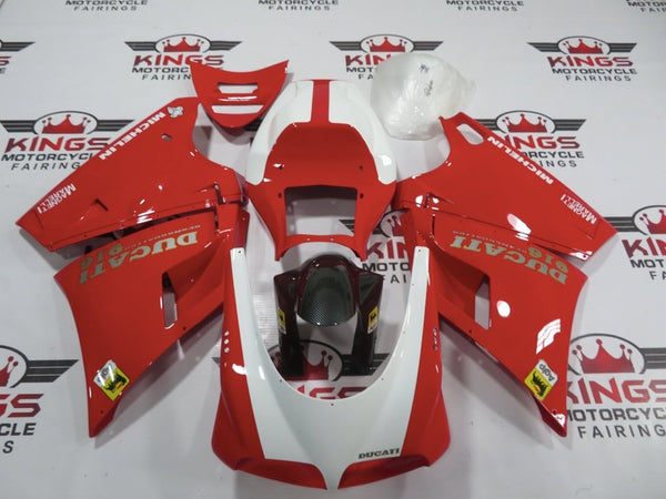 Ducati 916 (1994-1999) Red, White, Silver Fairings at KingsMotorcycleFairings.com