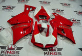 Ducati 916 (1994-1999) Red, White, Silver, Gold Pinstripe Fairings at KingsMotorcycleFairings.com