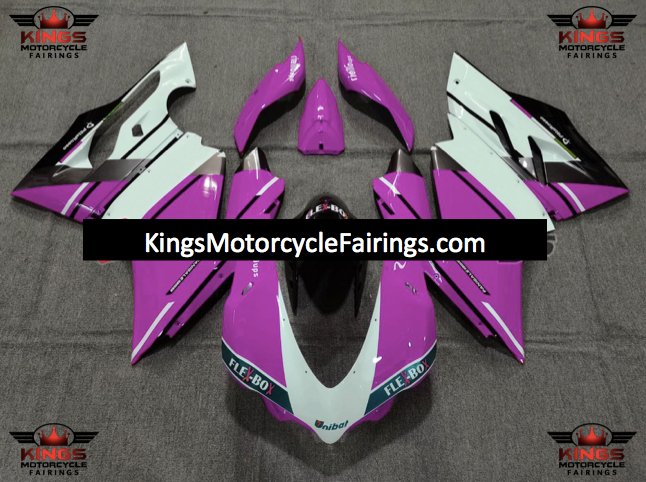 Ducati 959 Fairings (2015-2020) Pink, White, Black at KingsMotorcycleFairings.com