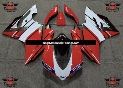 Ducati 959 Fairings (2015-2020) Red, White, Black Stripe at KingsMotorcycleFairings.com