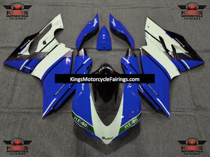 Ducati 959 Panigale Fairings (2015-2020) Blue, White, Black at KingsMotorcycleFairings.com 