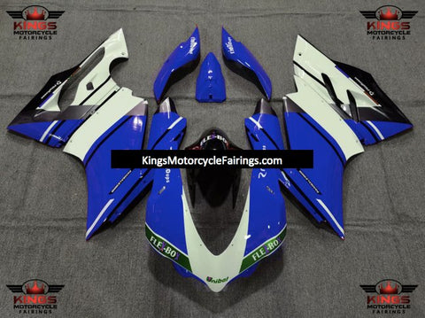 Ducati 959 Panigale Fairings (2015-2020) Blue, White, Black at KingsMotorcycleFairings.com 