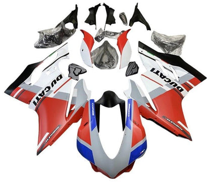 Ducati 959 Panigale Fairings (2015-2020) Matte Red, Gray, White, Blue at KingsMotorcycleFairings.com
