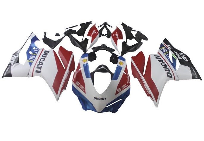 Ducati 959 Panigale Fairings (2015-2020) Matte White, Red, Blue at KingsMotorcycleFairings.com