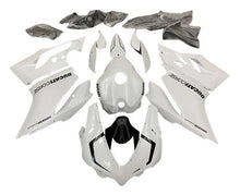 Ducati 959 Panigale Fairings (2015-2020) Pearl White, Black at KingsMotorcycleFairings.com