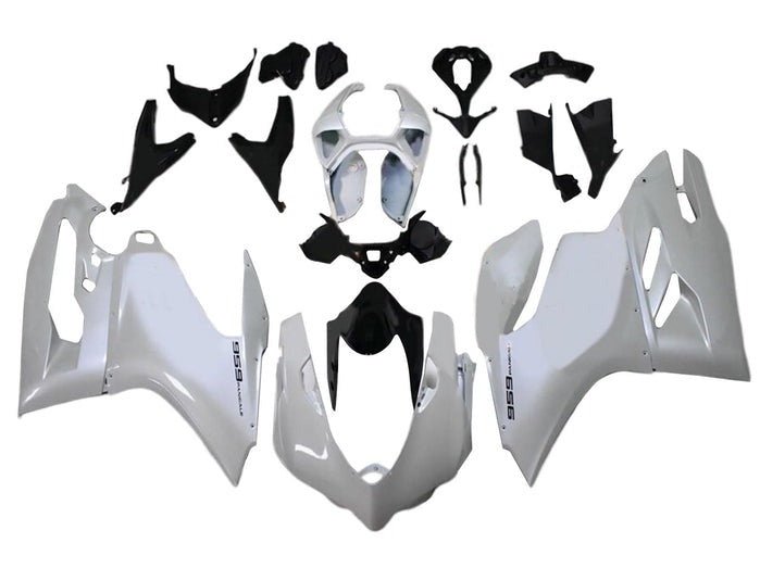 Ducati 959 Panigale Fairings (2015-2020) Pearl White at KingsMotorcycleFairings.com