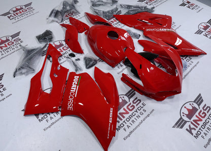 Ducati 959 Panigale Fairings (2015-2020) Red, White Corse from KingsMotorcycleFairings.com