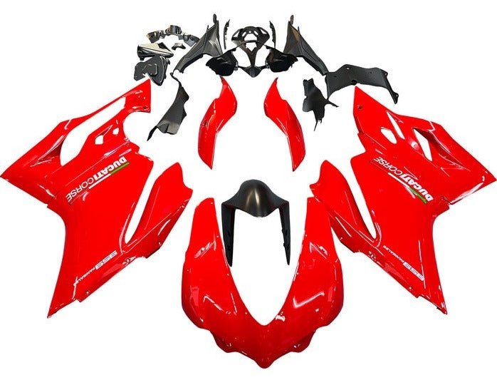 Ducati 959 Panigale Fairings (2015-2020) Red, White at KingsMotorcycleFairings.com