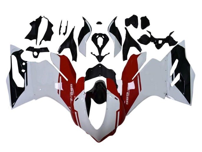 Ducati 959 Panigale Fairings (2015-2020) White, Black, Red at KingsMotorcycleFairings.com