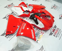 Ducati 996 Fairing set (1998-2002) Red, White, Faux Carbon Fiber at KingsMotorcycleFairings.com