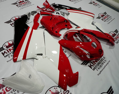 Ducati 999 Fairings (2005-2006) Red & White Stripe at KingsMotorcycleFairings.com