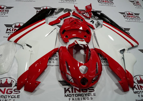 Ducati 999 Fairings (2005-2006) Red & White Stripe at KingsMotorcycleFairings.com