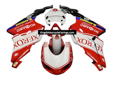 Ducati 999 Race Fairings (2005-2006) White, Red Xerox at KingsMotorcycleFairings.com