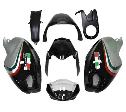 Ducati Monster 696, 796, 1100 Fairing kit (2008-2016) Black, Silver, Red, Green at KingsMotorcycleFairings.com.