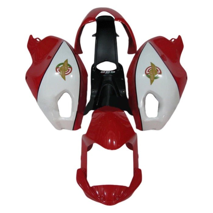 Ducati Monster 696, 796, 1100 Fairing kit (2008-2016) Red, White at KingsMotorcycleFairings.com