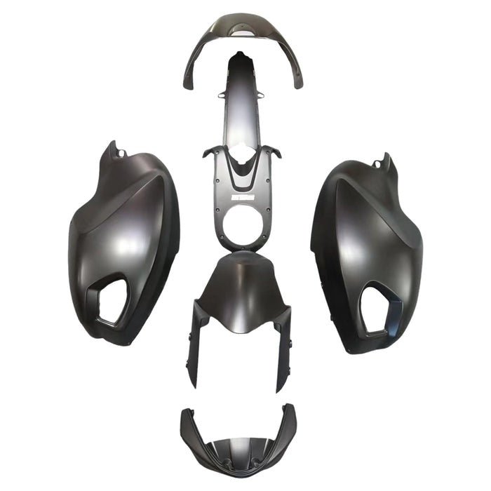 Ducati Monster 696, 796, 1100 Fairing set (2008-2016) All Matte Black at KingsMotorcycleFairings.com