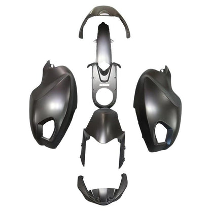 Ducati Monster 696, 796, 1100 Fairing set (2008-2016) All Matte Black at KingsMotorcycleFairings.com