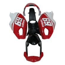 Ducati Monster 696, 796, 1100 Fairing set (2008-2016) Red, White 69 at KingsMotorcycleFairings.com