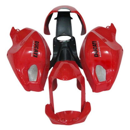 Ducati Monster 696, 796, 1100 Fairing set (2008-2016) Red at KingsMotorcycleFairings.com