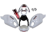 Ducati Monster 696, 796, 1100 Fairing set (2008-2016) White, Candy Red at KingsMotorcycleFairings.com