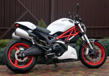 Ducati Monster 696, 796, 1100 Fairing set (2008-2016) White Original at KingsMotorcycleFairings.com