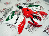 Ducati Panigale 1199 Fairing Kit (2011-2014) Red, White, Dark Green at KingsMotorcycleFairings.com