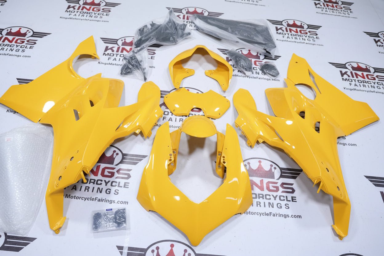 Ducati Panigale V4 Fairings (2018-2019) Yellow at KingsMotorcycleFairings.com