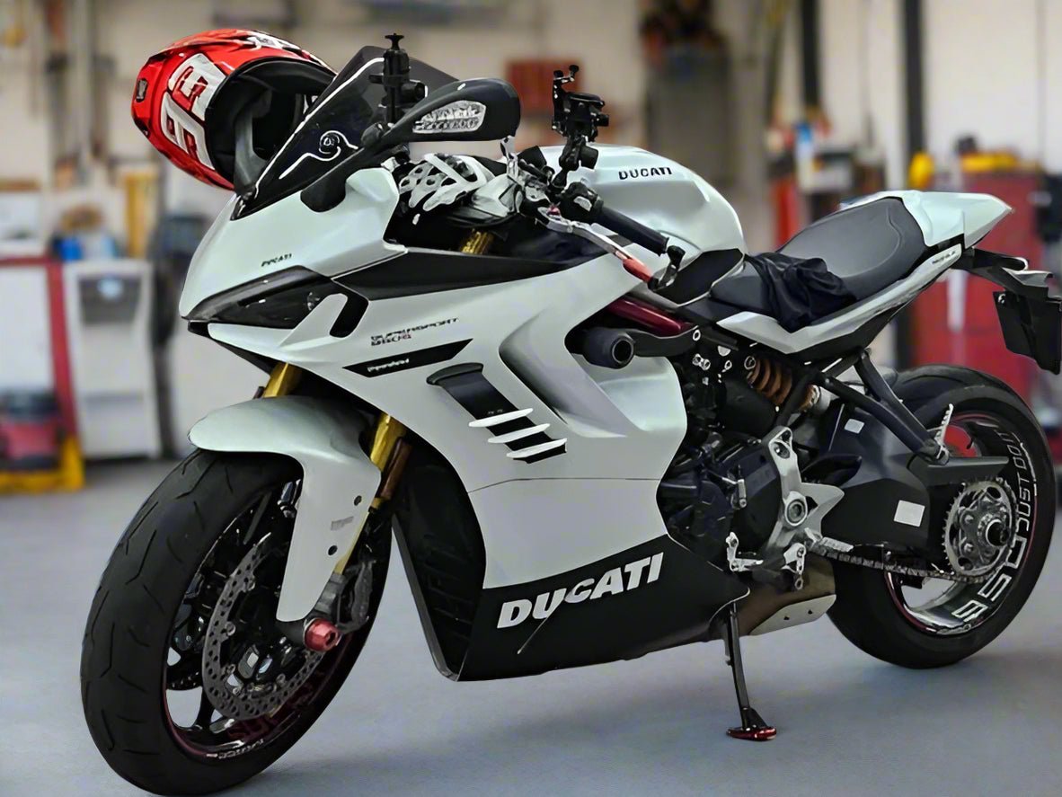 Ducati SuperSport 950S Fairings (2021-2024) White, Black from KingsMotorcycleFairings.com
