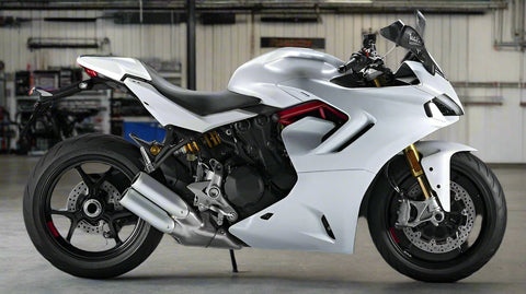 Ducati Supersport 950S Fairings (2021-2024) All Pearl White from KingsMotorcycleFairings.com