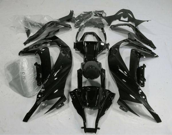 FAIRING KIT FOR A KAWASAKI NINJA ZX10R (2011-2015) GLOSS BLACK at KingsMotorcycleFairings.com
