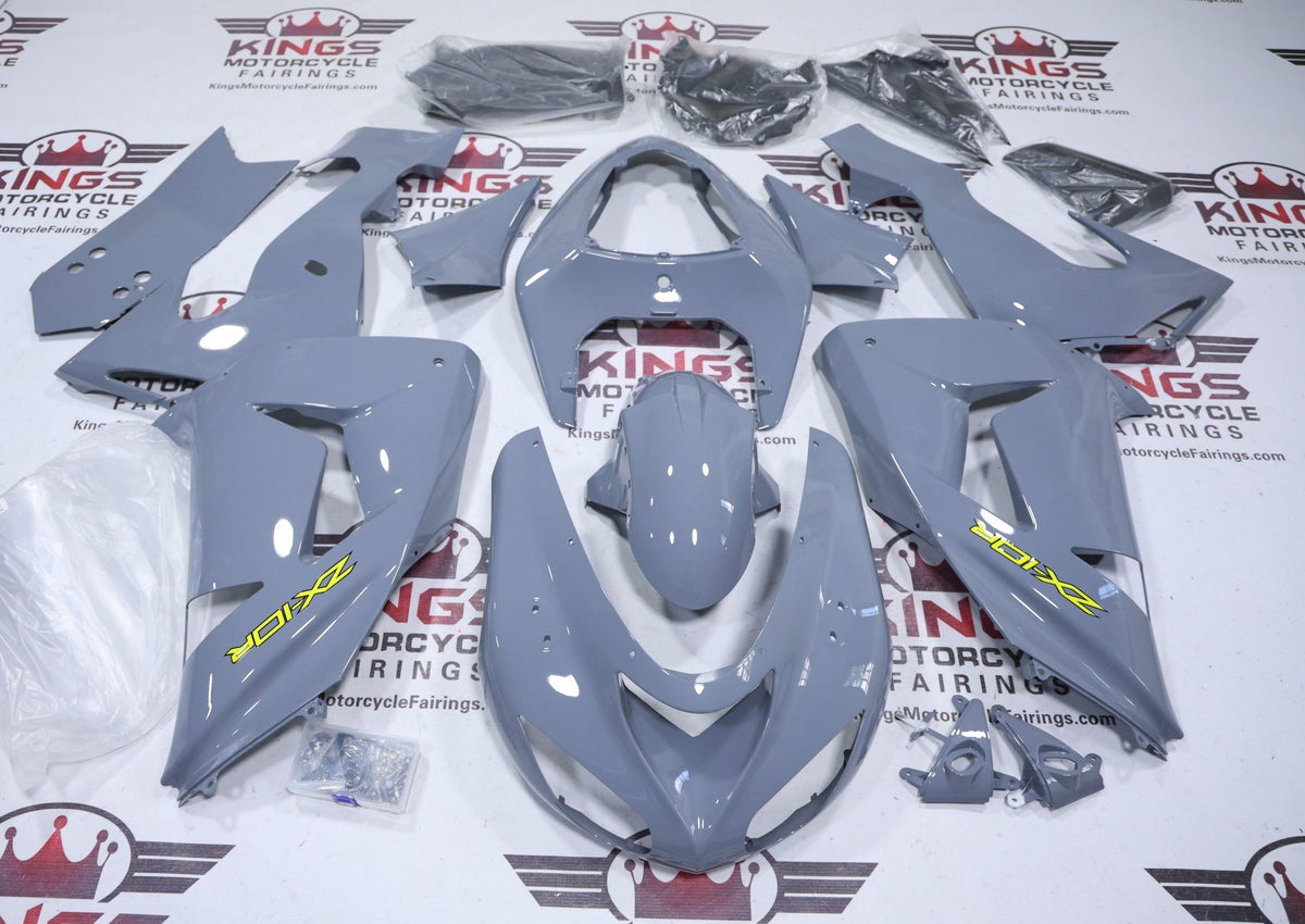 Fairing Kit For A Kawasaki ZX10R (2006-2007) Gray, Yellow at KingsMotorcycleFairings.com
