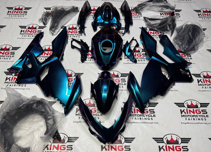 Fairing Kit for Kawasaki Ninja 400 (2018-2023) Blue, Purple Metallic Chameleon at KingsMotorcycleFairings.com