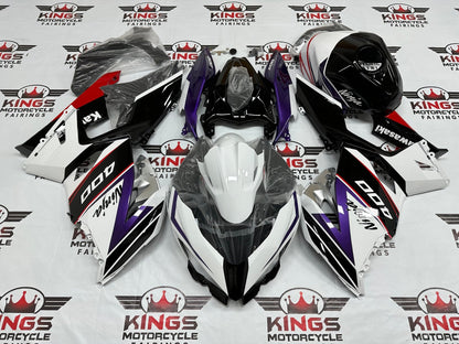 Fairing Kit for Kawasaki Ninja 400 (2018-2023) White, Black, Red, Purple at KingsMotorcycleFairings.com