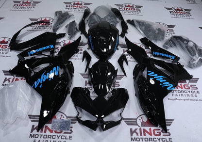 Fairing Kit for Kawasaki Ninja 500 (2024-2025) Black, Light Blue from KingsMotorcycleFairings.com