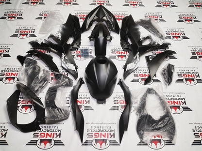Fairing Kit for Kawasaki Ninja 500 (2024-2025) Matte Black, White Spray at KingsMotorcycleFairings.com