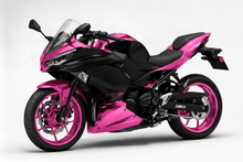 Fairing Kit for Kawasaki Ninja 500 (2024-2025) Pink Splash, Black Gloss at KingsMotorcycleFairings.com