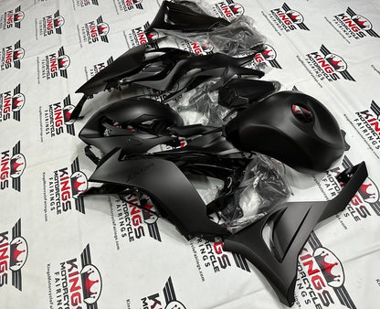 Fairing Kit for Kawasaki ZX6R 636 (2024-2025) Flat Black, Gloss Black at KingsMotorcycleFairings.com