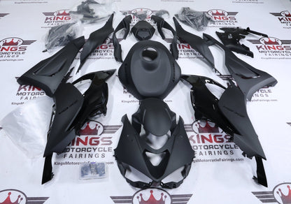 Fairing Kit for Kawasaki ZX6R 636 (2024-2025) Matte Black, Gloss Black from KingsMotorcycleFairings.com