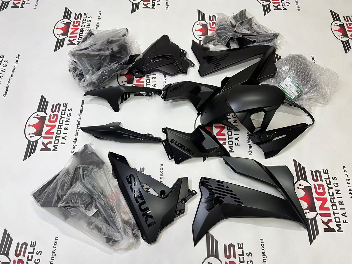 Fairing Kit for Suzuki GSX-8R (2024-2025) Flat Black, Gloss Black at KingsMotorcycleFairings.com
