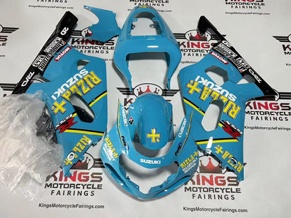 Fairing Kit for Suzuki GSXR750 Fairings (2000-2003) Baby Blue, Yellow Rizla at KingsMotorcycleFairings.com
