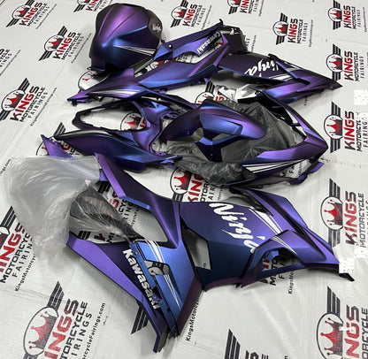 Kawasaki Ninja 400 Fairings in Matte Chameleon Blue, Purple at KingsMotorcycleFairings.com