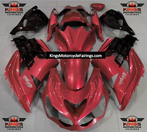 Fairing kit for a Kawasaki Ninja ZX14R (2012-2024) Red, Black at KingsMotorcycleFairings.com