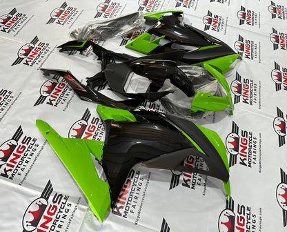 Fairing kit for a Kawasaki Ninja 300 (2013-2024) Green, Black at KingsMotorcycleFairings.com