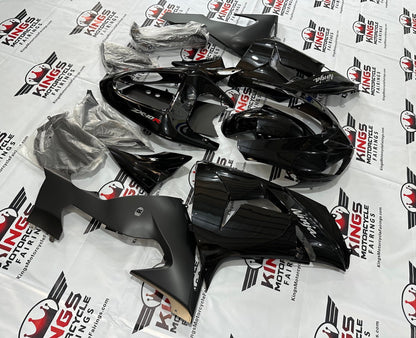 Kawasaki Ninja ZX10R Fairings (2006-2007) Black, Matte Black, Chrome at KingsMotorcycleFairings.com
